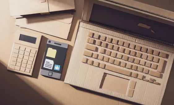 Business Desktop With Laptop Mad